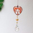 thumbnail image 2 of Heart-shape Crystal Pendant Sun Catcher Wind Chime Decor, 2 of 7