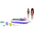 thumbnail image 3 of Barbie Mermaid Power Playset with 2 Barbie Dolls & 18-inch Floating Boat with See-Through Bottom, 4 Seats & Accessories, Toy for 3 Year Olds & Up Barbie -, 3 of 5