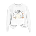 thumbnail image 4 of Gunia Plus Size Pumpkin Womens Halloween Sweatshirt Cat Graphic Sweatshirt Round Neck Long Sleeve Pullover Tops Casual Fall Fashion Trendy Clothes White S-3Xl, 4 of 6