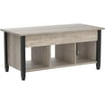 thumbnail image 4 of Gray Coffee Table, Lift Top Coffee Table with Hidden Compartment & Shelf, Lift Up Dining Table for Living Room Reception, Retro Central Table with Wooden Lift Tabletop, 41 inch L, 4 of 20