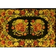 thumbnail image 1 of Ahgly Company Machine Washable Indoor Rectangle Medallion Yellow French Area Rugs, 3' x 5', 1 of 4