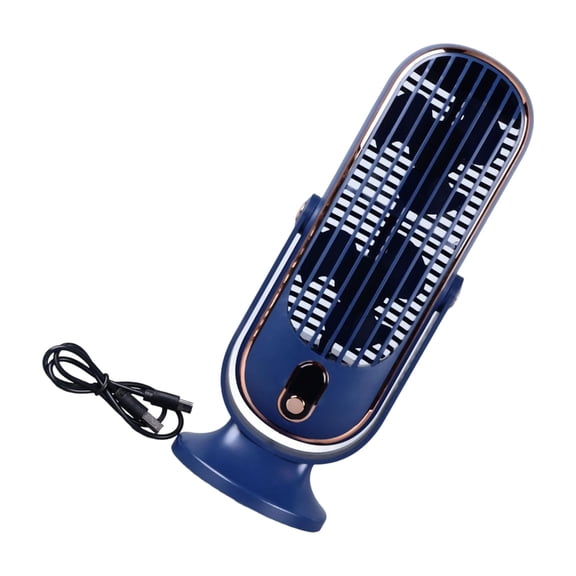 Portable USB Desk Fan Oscillating Fan Small Table Fan Rechargeable 720 Degree Rotating Adjustable For Home Office