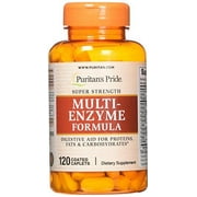 Puritans Pride Super Strength Multi Enzyme, 120 Count