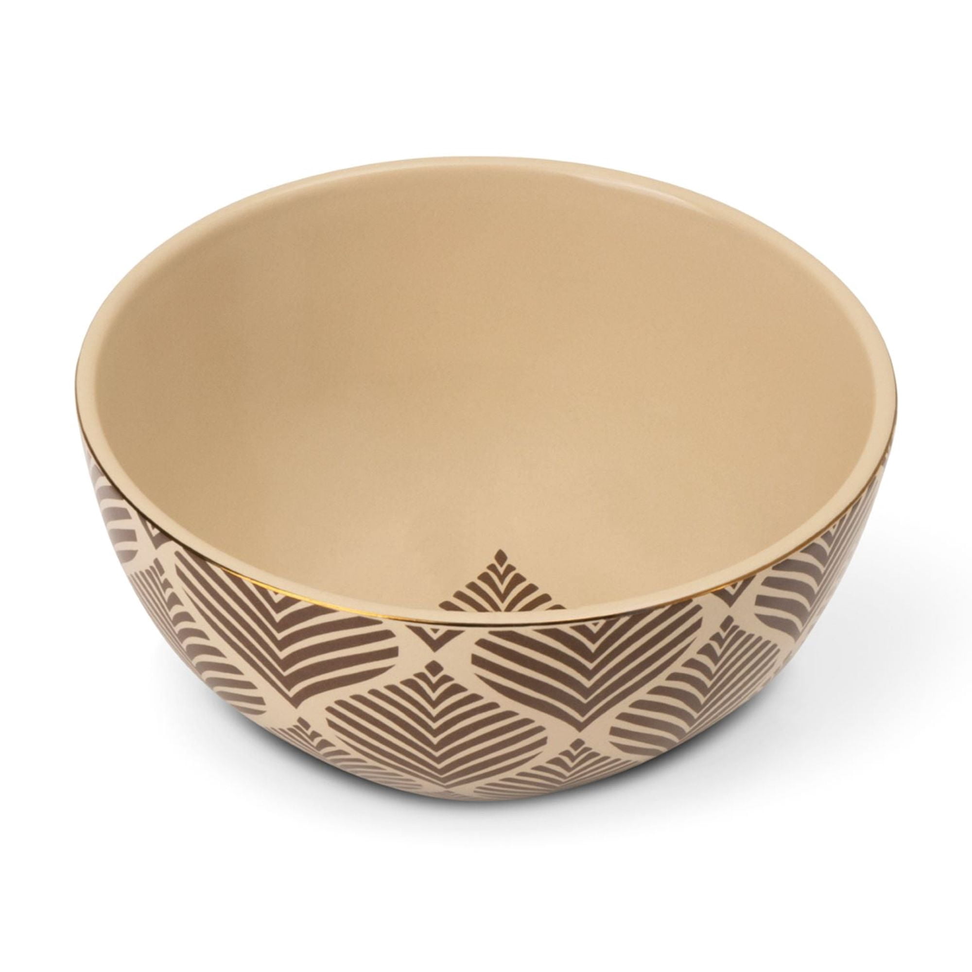 Thyme & Table 4-Pack Stoneware Cereal Bowls, Ocee Leaf