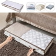 thumbnail image 1 of Dvkptbk Underbed Storage Bag, Foldable, With Double Zippers, Reinforced Handles, Suitable For Bedroom, Dormitory Quilt Blanket Storage Bag, 1 of 6