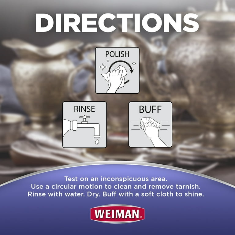 Weiman Silver Wipes - Jewelry Wipes 6 Pack - Cleaner and Polisher for Silver  Jewelry Sterling Silver 