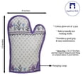 thumbnail image 4 of Sapphire-Web Heat Resistant Oven Mitts XL Kitchen 2 Pieces Gloves for Cooking Purple Cotton Linen Non-Slip Mitts, 4 of 5