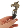 thumbnail image 3 of ADDHAT Deer Head Bottle Stoppers 1Pack Safe Material Alloy Aroma Retention Wine Collection Decorative Accessory, 3 of 8