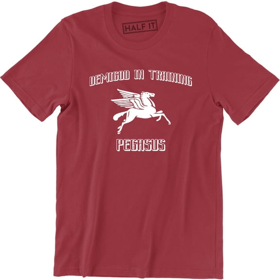 Demigod In Training Pegasus Funny Flaying horse Fitness Exercise Mens T-Shirt