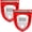 Pack of 2, variant on Solar Warning Light Sensitive 129dB Security Alarm Light Gunshot Sounds & Dog Barking Strobe Alerts Light with Motion Sensor for Farm Barn Yard