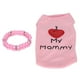 thumbnail image 2 of Linda ropa para mascotas Cachorro Camisas Algodón Perro Suave Transpirable Chaleco Sudadera con Collar Rosa M, 2 of 13