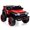 Red, variant on Sakiyr Kids Ride On Car Truck, with Remote Control Led Lights Bluetooth Music Safety Belt, 12V Electric Toy Car with Pring Suspensions