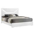 thumbnail image 2 of Fashionable 4 Queen Bedroom With Led Lighted Headboard & Storage - Bed, 6 Dresser, Matching Mirror, 2 Nightstand White 4 Pc And Spacious Interior, 2 of 5