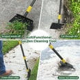 thumbnail image 4 of FLY HAWK Multifunctional Garden Cleaning Shovel, 60" Adjustable Floor Scraper with 2 Spades for Outdoor Garden Cleaning, Snow Shovel, Detachable, 4 of 7
