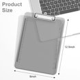 thumbnail image 2 of Plastic Clipboards, Translucent Ruler Clip Board with Low Profile, Office Supply, School Supplies, Letter Size 9 x 12.5 Inches, 2 of 7