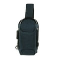 thumbnail image 1 of Mochila bandolera con puerto USB antirrobo, impermeable, para ciclismo, senderismo, deportes al aire libre, viajes, color azul, 1 of 14