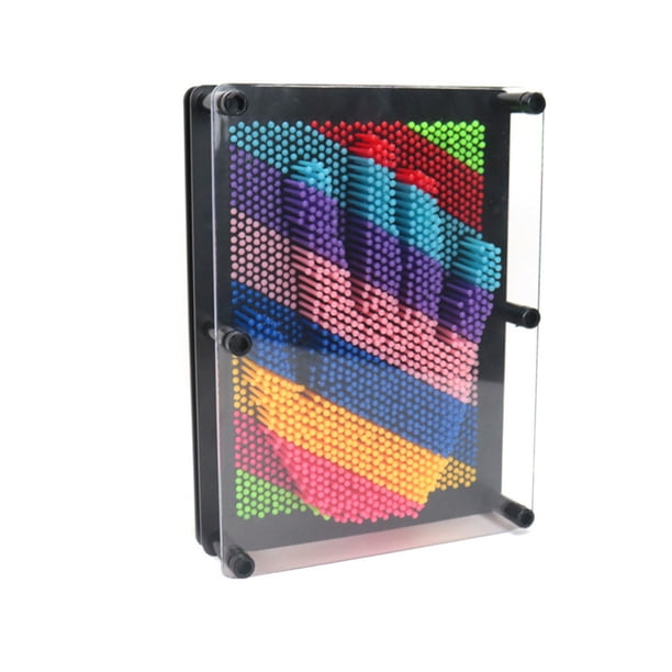 Escultura 3D de plástico acrílico con forma de alfiler - Antiestrés, copia de rostros, decoración del hogar - para juegos infantiles y arte mural