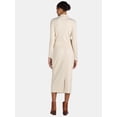 thumbnail image 3 of Time and Tru Women's Mock Neck Top and Midi Skirt Set, 2-Piece, Sizes XS-XXXL, 3 of 4