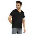 thumbnail image 3 of Inkmeso T-Shirt de Base à Col en V pour Homme, Manches Courtes, Uni, Coupe Régulière, en Coton, 3 of 7