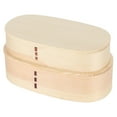 thumbnail image 1 of Wood Bento Box, Japanese Style Wooden Lunch Box Double Layer Bento Lunch Container with Divider for Students Workers Home Kitchen Travel Picnic, 1 of 7