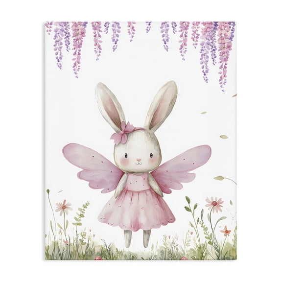 Stupell Industries Eclectic Woodland Bunny Forest Fairy Canvas Art, 16 x 20, by LSR Design Studio