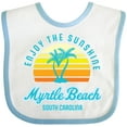 thumbnail image 3 of Inktastic Summer Enjoy the Sunshine Myrtle Beach South Carolina Blue Boys or Girls Baby Bib, 3 of 4