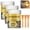 Yellow C, variant on Weather Resistant Water-Based Gold Paint, High Gloss Gold Leaf Paint for Wood Metal Wood abric Stone and Plaster Surfaces Quick Drying and Safe on All Surfaces