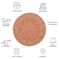 thumbnail image 5 of Safavieh Courtyard Daniel Oriental Indoor/Outdoor Area Rug, Terracotta/Natural, 7'10" x 7'10" Round, 5 of 9