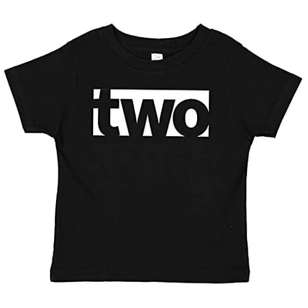 

7 ate 9 Apparel Unisex Kids Two Birthday Shirt for Boys 2 Birthday Shirt 2nd Bday Second Shirt Black Shirt