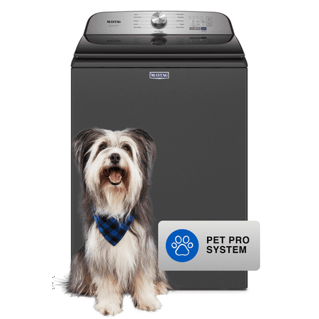 Maytag MVW6500MBK 4.7 Cu. Ft. Volcano Black Pet-Pro Top-Load HE Electric Washer