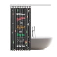 thumbnail image 2 of BSDHOME Christmas QuoteShower Curtain Bathroom Decor 66x72 Inch, 2 of 3