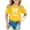 Yellow, variant on Girls T shirts Short Sleeve Crewneck Fashion Print Graphic Tees Casual Stylish Summer T-Shirts for Girls Size 3-4Y