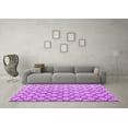 thumbnail image 3 of Ahgly Company Indoor Rectangle Trellis Purple Contemporary Area Rugs, 7' x 9', 3 of 4