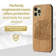 thumbnail image 2 of Case Yard Wooden Case Outside Soft TPU Silicone, Slim Fit Shockproof Wood Protective Phone Cover for Girls Boys Men and Women, Supports Wireless Charging Anchor & Hope Design case for iPhone-11-Pro, 2 of 7