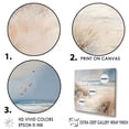 thumbnail image 3 of Designart "Wintery Seashore Sands Appeal" Coastal Beach Sand Floater Framed Canvas Art Print, 3 of 5