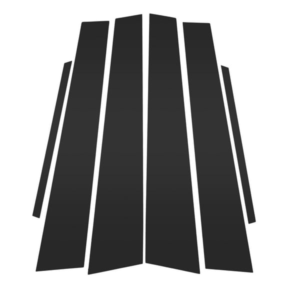 Unique Bargains 6 Pcs Car Door Pillar Window Trim for Toyota Camry 2012-2016 Black