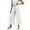 White, variant on zbxnLI Wide Leg Cropped Pants for Women High Elastic Waist Baggy Pant with Pockets Casual Vacation Trousers