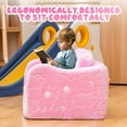 thumbnail image 3 of Lamerge  Toddler Sofa, Toddler Folding Chair, Kids Sofa 2 in 1 Kids Sofa Luminous Sofa, Gift Sleeper for Boys and Girls, 3 of 8