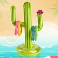 thumbnail image 2 of Inflatable Cactus Game Swimming Pool Hoops Summer Water Beach Party Fun Toys, 2 of 6