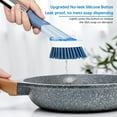 thumbnail image 4 of SUGARDAY Dish Brush with Soap Dispenser Kitchen Scrub Brush with 3 Brush Replacement Heads for Pot Pan Sink Cleaning, 4 of 8