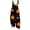 1Black, variant on Xijirk Women Halloween Jack O Lantern Floral Star Print Overalls Tie Knot Shoulder Straps Loose Jumpsuit for Daily Outing Home Gathering Holiday Wear,S