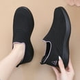 thumbnail image 3 of Rokment Orthopedic Slip on Walking Shoes for Women 2026 Spring Fall Knit Comfortable Arch Support Driving Work Nursing Tennis Loafers Seniors Jogging Workout Flat Black Size 6, 3 of 7