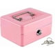 thumbnail image 1 of Cash Box With Money Tray,small Safe Lock Box With Key,cash Drawer,5.91"x 4.72"x 3.15" Pink Small, 1 of 4