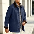 thumbnail image 4 of Lutiedan Mens Button down Jackets Fall Lightweight Vintage Barn Jacket Long Sleeve Corduroy Lapel Outwear with Pockets S-XXL, 4 of 7