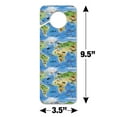 thumbnail image 6 of Animals of the World Continents Atlas Globe Pattern Plastic Door Knob Hanger Sign, 6 of 7