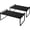 Black, variant on 2Pack Cabinet Shelves Stackable Shelf Organizer Rack Riser for Kitchen Cabinet Pantry Cupboard Counter Countertop Home Organization Storage Space Saver Heavy Duty Metal Nonslip White Wide Tall