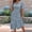 Sky Blue, variant on Morttic Women's Lace Embroidery Button Front Midi Dress – V-Neck Short Sleeve Ruched Waist Slim Fit Boho Summer Dress Sky Blue,M