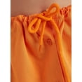 thumbnail image 4 of High Waist Drawstring Buttoned Mini Skirt, 4 of 5