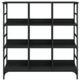 thumbnail image 2 of vidaXL Sideboard Black 102x32x103.5 cm Engineered Wood, 2 of 5