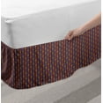 thumbnail image 2 of Asian Bed Skirt, Vertical Stripes and Lattice Tile from Primitive Cultures, Elastic Bedskirt Dust Ruffle Wrap Around for Bedding Decor, 4 Sizes, Multicolor, by Ambesonne, 2 of 2